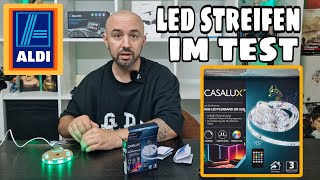 Aldi Led Streifen Test 499€ nur was können sie CASALUX RGBLEDFlexband mit Musiksensor 2 m [upl. by Adaven354]