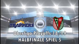 Oberliga Playoffs 2019 Halbfinale Spiel 5 Tilburg Trappers  Herner EV [upl. by Eyram364]