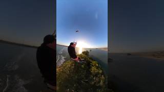 Crazy Kitesurfer Crashes Into A Tree 😱 ☠️ [upl. by Notlrac]