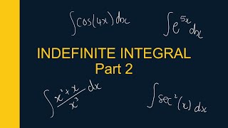 Indefinite Integral Part 2 [upl. by Bickart]