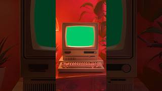 Retro Computer Aesthetic Green Screen Template retrocomputer greenscreen template [upl. by Drarig559]