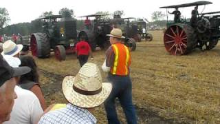 5 Rumely Tractors pulling a 66 bottom plow [upl. by Aikenat737]