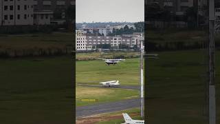 Caravan golden hour arrival 🛩️planespotting aviationdaily aviation cessna [upl. by Readus50]