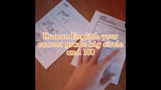 Kumon English grade [upl. by Bilski]