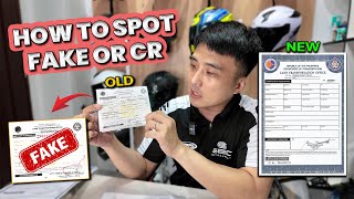 How To Check Papers When Buying Used Motorcycle In 2024  Spot Fake ORCR [upl. by Holey65]