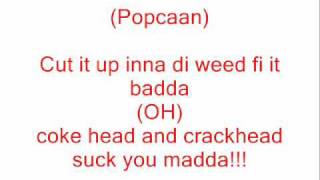 Vybz Kartel Ft Popcaan  Hot Grabba LYRICS [upl. by Nazay]