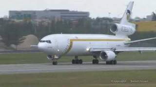 Cargo aircraft takeoff DC10 [upl. by Vanderhoek293]