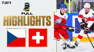 Czechia vs Switzerland FULL HIGHLIGHTS  World Juniors 2024 [upl. by Ahsinelg]