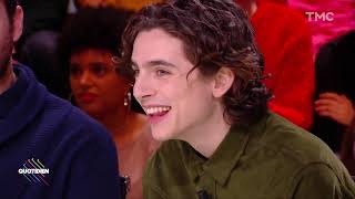 Timothée Chalamet and Armie Hammer on French TV with English subtitles [upl. by Montana]