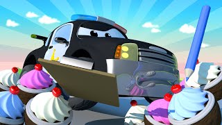 Car Patrol  Carrie The Candy Car’s Bakery Has Been Robbed One Zeez amp Car City  Cars Cartoon [upl. by Yamauchi]