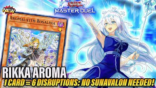 ❄️RIKKA AROMA DECK PROFILE NO SUNAVALON 1 CARD6 DISRUPTIONS❄️ YUGIOH MASTER DUEL [upl. by Alain]