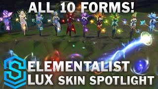 Elementalist Lux Ultimate Skin Skin Spotlight  PreRelease  League of Legends [upl. by Kcim]