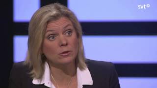 Finansminister Magdalena Anderssons S Horribla Debatt i Agenda 20151108 [upl. by Masha545]