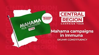 WATCH LIVE  ⁠Mahama campaigns in Immuna Ekumfi  Mahama4change2024  WoezorTV [upl. by Abisia]