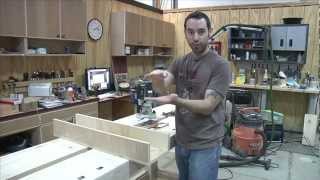 Flattening Workbenches and Wide Boards With A Router  The Router Sled [upl. by Norton]