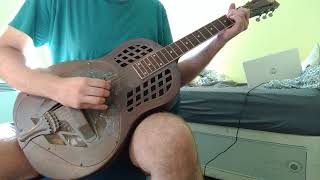 Republic Tricone Resonator slidefingerpicking [upl. by Hsiwhem]