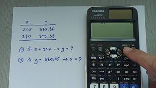 casio fx991ex ใช้งานฟังก์ชั่น interpolation [upl. by Razaile262]