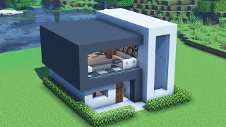 Minecraft  Tutorial Membuat Rumah Modern Simple 21 [upl. by Lenni877]