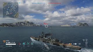 World of Warships Legends Hipper Gameplay [upl. by Malsi725]