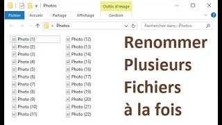 Comment renommer plusieurs fichiers à la fois sur Windows [upl. by Norrabal]