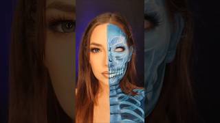 🩻 xray vision 🩻 halloweenmakeuplook makeup halloweenideas makeuptutorial makeupartist [upl. by Jenny]