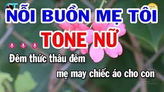 Karaoke Nỗi Buồn Mẹ Tôi Tone Nữ  Fm  Nhạc Sống Beat Hay 2024  Karaoke Tuấn Trình [upl. by Nica]