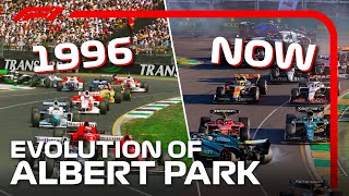 Evolution Of Racing In Australia Albert Park Circuit 19962024  Formula 1 [upl. by Nallid466]