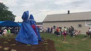 Fluorspar Miners Memorial  Rosiclare statue monument unveiling [upl. by Fowler]