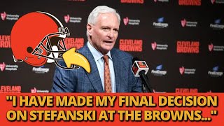 NOW FIRING DECISION JUST REVEALED BROWNS SAYING GOODBYE TO STEFANSKI  BROWNS NEWS [upl. by Llevram951]