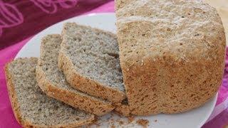 Rezept Weizen  Buchweizen Brot mit Sesam  Brotbackautomat Unold [upl. by Hairakcaz]