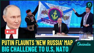 LIVE  Putin Reveals ‘New Russia’ Map as Bold Gift From Frontlines A Challenge to NATO amp USA [upl. by Alleinnad]