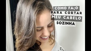 COMO FAÇO PARA CORTAR REPICAR MEU CABELO SOZINHA [upl. by Annil]