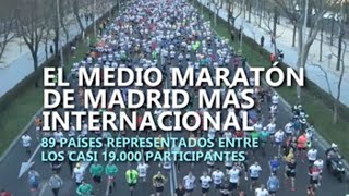 Cerca de 19000 corredores participan en el Medio Maratón de Madrid [upl. by Garcia]