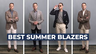 5 Best Mens Summer Season Blazers  Summer Sport Coat Outfit Ideas [upl. by Knox]