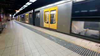 Sydney Trains Tangara T  T103 Arrives and Departs Redfern [upl. by Naejeillib726]