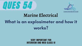 What is an explosimeter and how it works marineengineering samudramanthan​ [upl. by Comethuauc675]