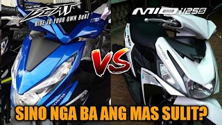 Honda Beat Premium vs Yamaha Mio i125s  Tagalog Comparison  Philippines [upl. by Adraynek]