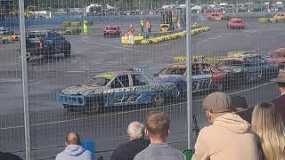 Saloon Stock Cars ORCI Championship Highlights Aldershot 8924 [upl. by Rimidalb]