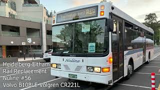 Nuline 56 Volvo B10BLE Volgren CR221L [upl. by Gorrono874]