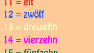 Das deutsche Zahlenlied 11  20 German Numbers Song 11  20  Learn German easily [upl. by Aidam]