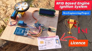 Arduino RFID Based Project  RFID Car Ignition System  RFID Licence car ignition System  RFID CAR [upl. by Yesac]