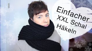 Einfacher XXL Kuschelschal  Häkeln  Anfänger  Winterschal  2 Meter [upl. by Atselec]