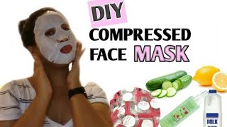 DIY  DAISO COMPRESSED FACE MASK  HOW TO USE A FACIAL MASK SHEET [upl. by Allak914]