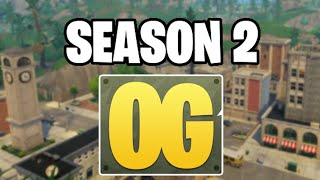 OG FORTNITE SEASON 2 NEWS [upl. by Olemrac105]