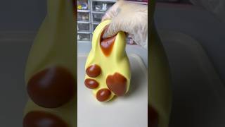 Pudding cat paw squishy stressfree stressrelief asmr asmrvideo diycraft satisfying [upl. by Mcginnis]