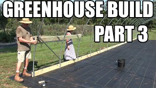 Greenhouse build part 3 of 6 from Growers Solution [upl. by Shoifet]