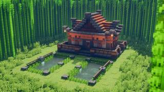 Minecraft Tutorial 🏯 Japanese Survival House 🏠 [upl. by Nnylyahs908]