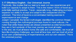 AJHoge  3 17 Effortless English – Our Universal Journe [upl. by Amilb]