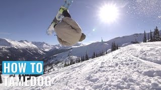 How To Tamedog On A Snowboard [upl. by Yrgoerg]