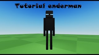 Tutorial como hacer un ENDERMAN en Roblox 2024 [upl. by Ithaman]